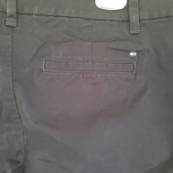 Tommy Hilfiger Womens Shorts 12 Black Hollywood Short Preppy Chino Cotton Causal - Picture 6 of 11